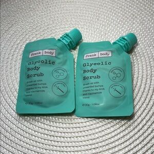 Frank Body Glycolic Body Scrub travel size X2